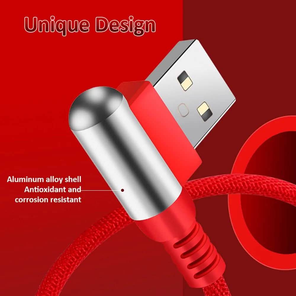 3-In-1 Charging Cable USB to Micro USB + Type C + Lightning Charging Cable Fast Charging