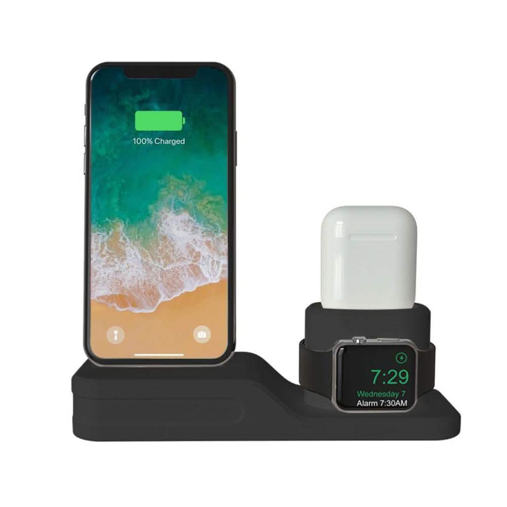 3-in-1 Charging Dock for Apple iPhone, Watch & AirPod