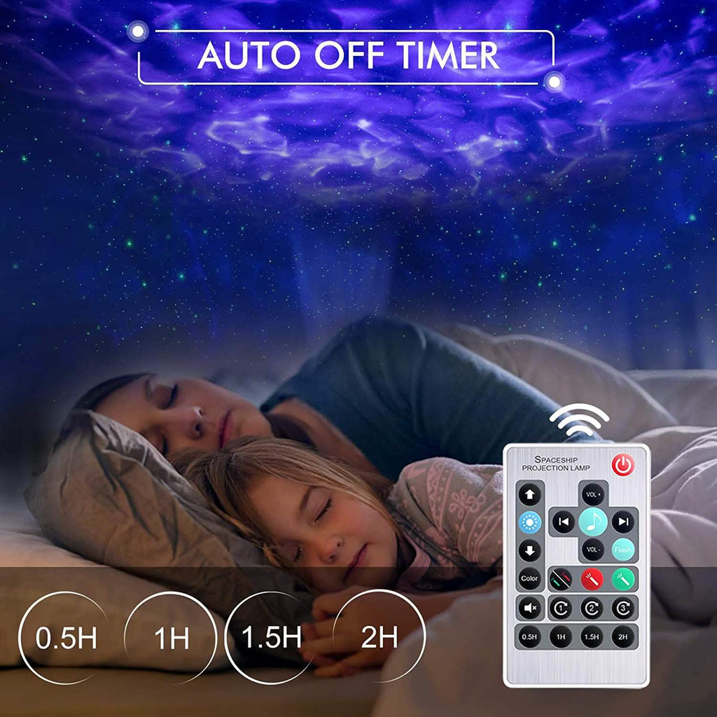 3-in-1 Galaxy Night Light Projector with Remote Control