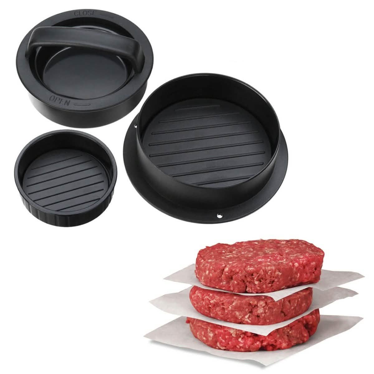 3-in-1 Hamburger and Slider Press Set