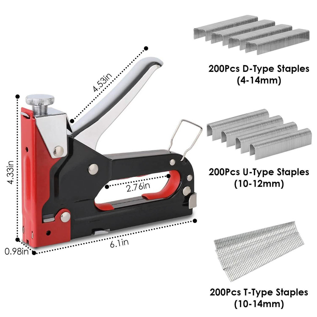 3-in-1 Heavy Duty Manual Nail Stapler Kit