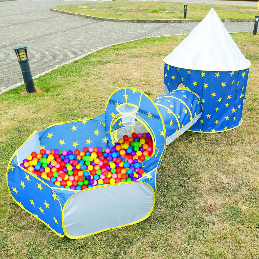 3-in-1 Kids Play Tent Ball Pit Set