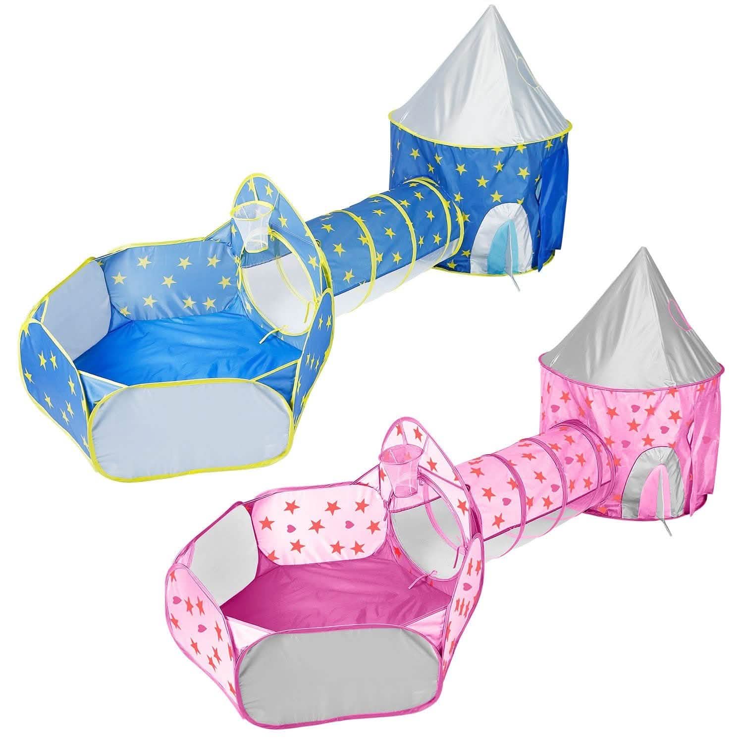 3-in-1 Kids Play Tent Ball Pit Set