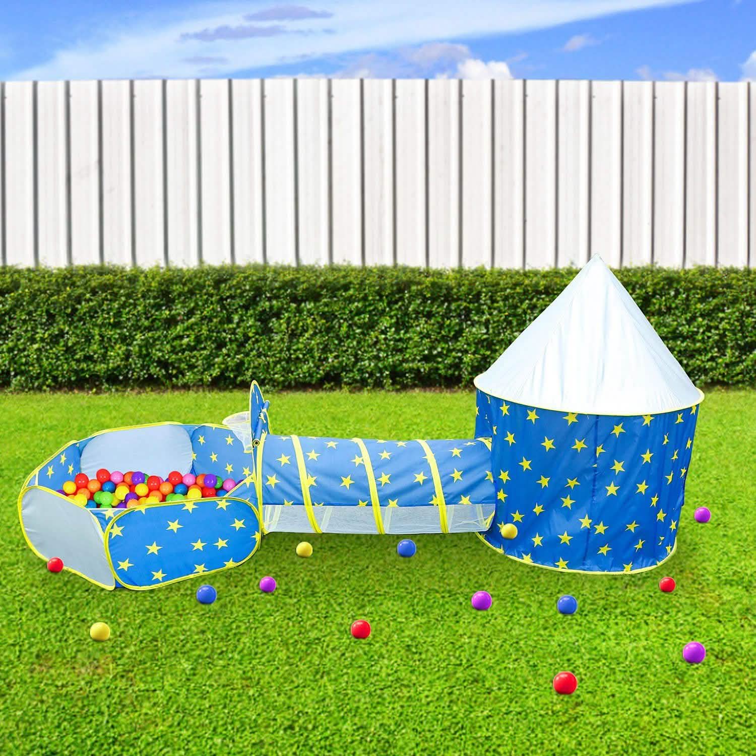 3-in-1 Kids Play Tent Ball Pit Set