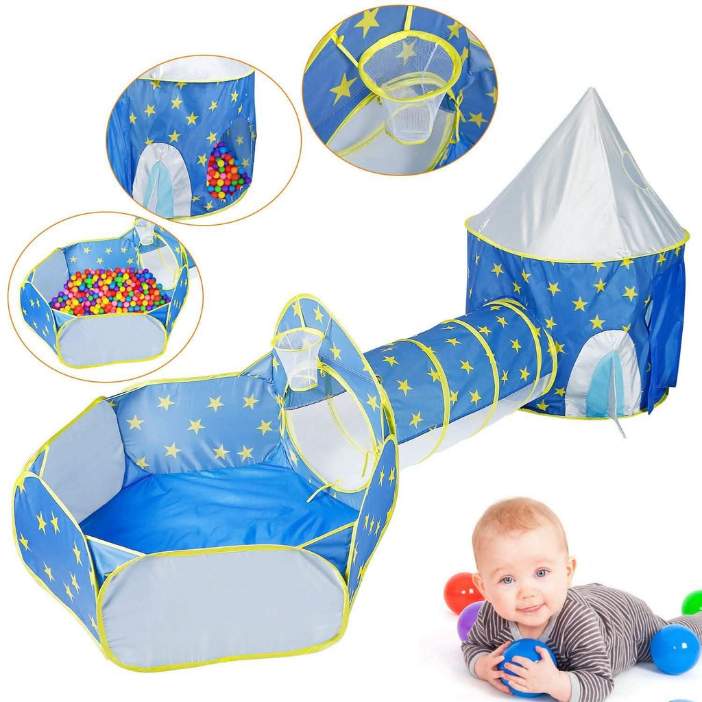3-in-1 Kids Play Tent Ball Pit Set