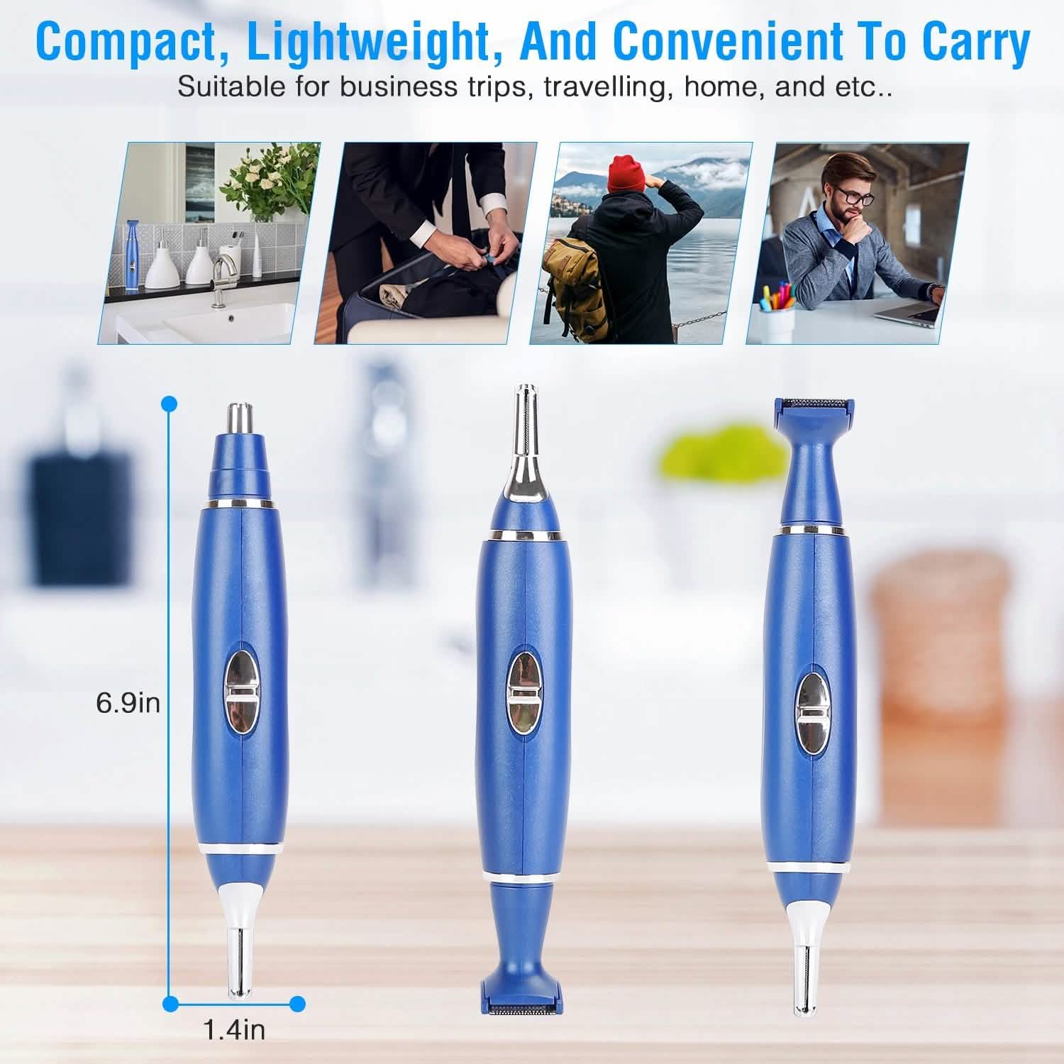 3-in-1 Nose Hair Eyebrow Beard Trimmer