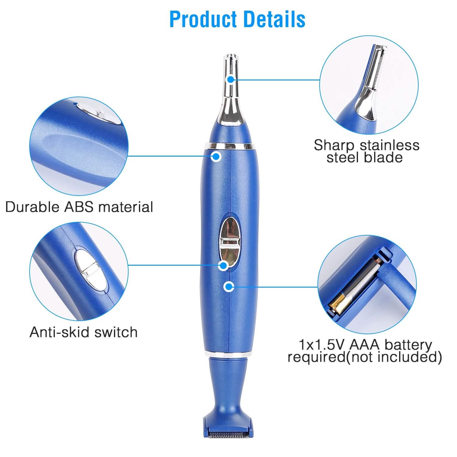 3-in-1 Nose Hair Eyebrow Beard Trimmer