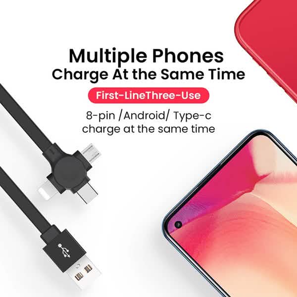 3-in-1 Portable Retractable Charging Cable