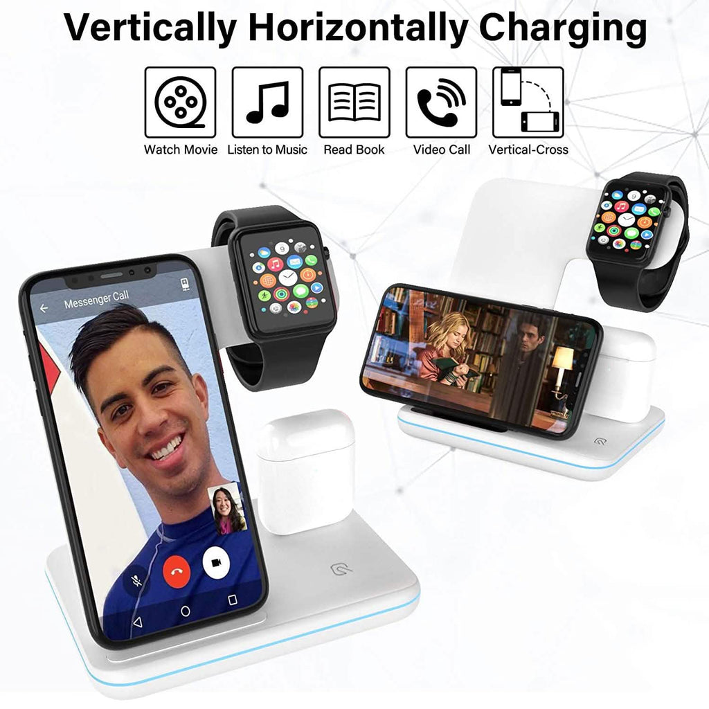 3-in-1 Qi-Certified 15W Fast Charging Station