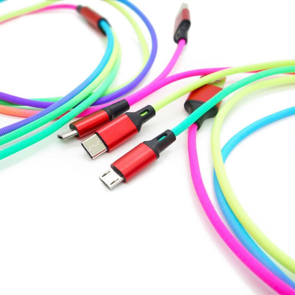 3-in-1 Rainbow Charging Cable