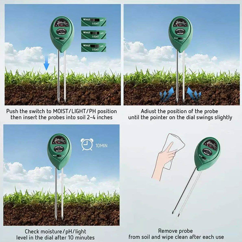 3-in-1 Soil Tester Kits for Garden