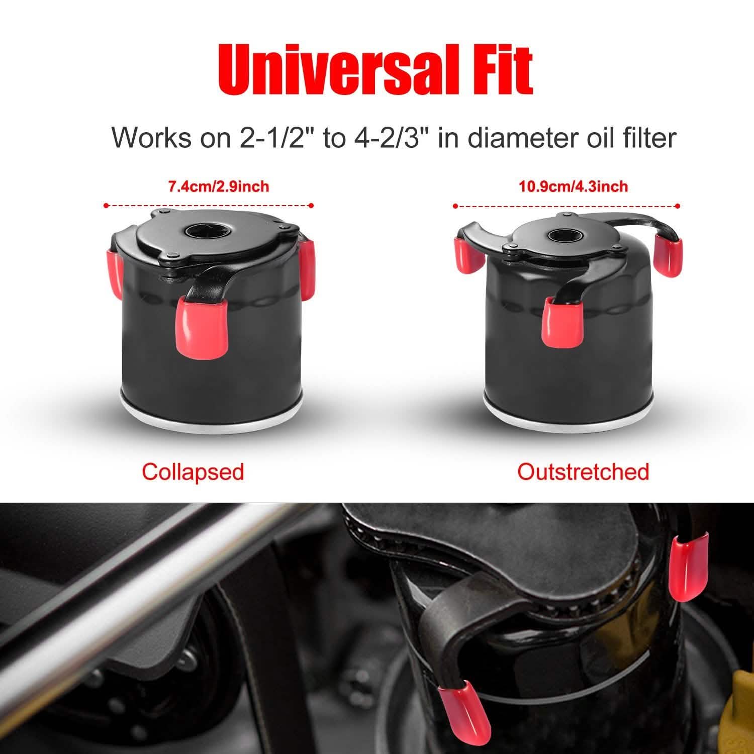 3 Jaw Oil Filter Adjustable Removal Tool