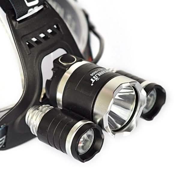 3 LED XM-L T6 Waterproof Headlamp LED Torch Flashlight