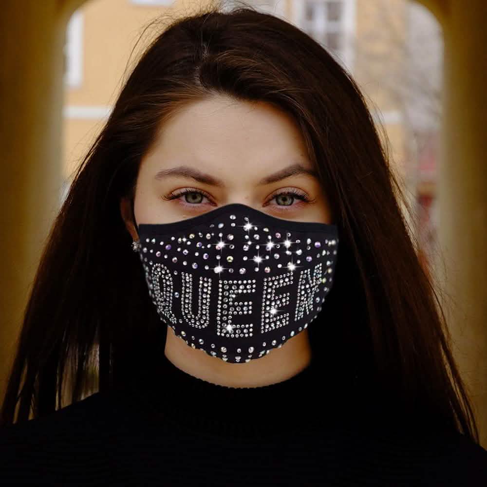 3-Pack: All the Blings Rhinestone Cotton Face Mask