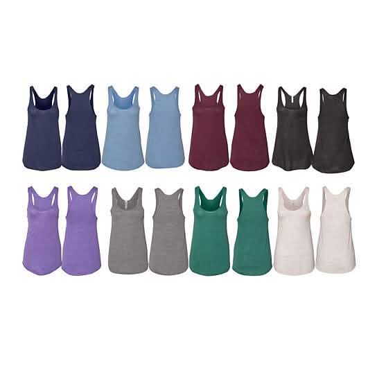 3-Pack: American Apparel Women's Tri-Blend Racerback Tank Tops