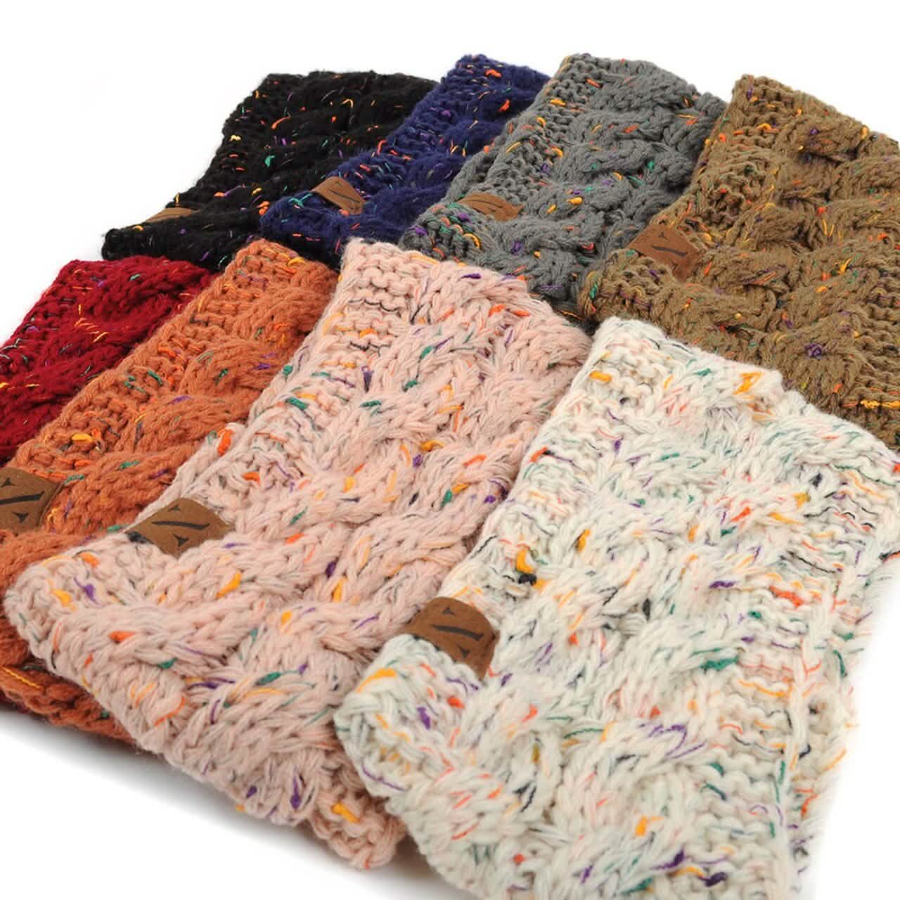 3-Pack: Assorted Colors Women's Knit Winter Headband Ear Warmer