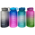 3-Pack Assorted Motivational Water Bottles With Twist Cap