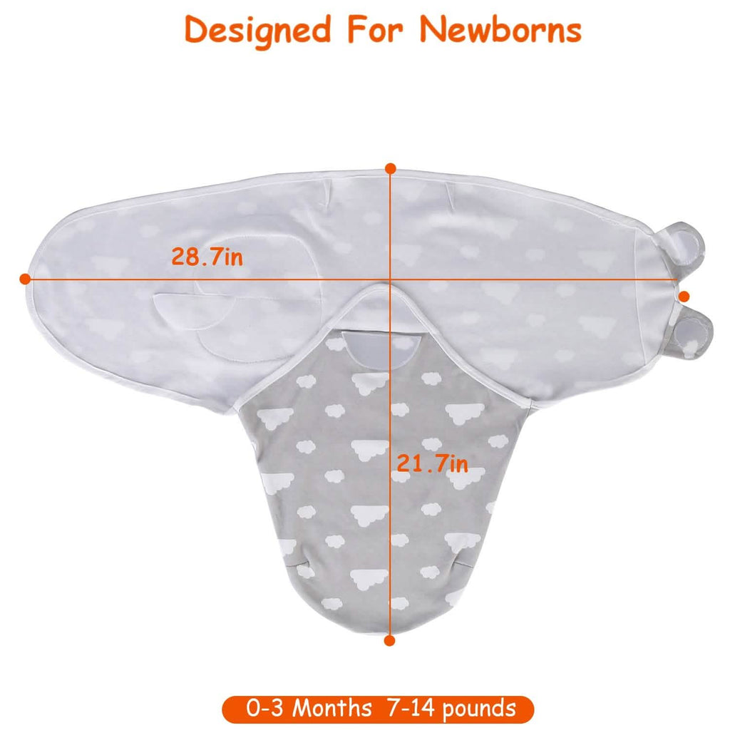 3-Pack: Baby New Born Swaddle Wrap