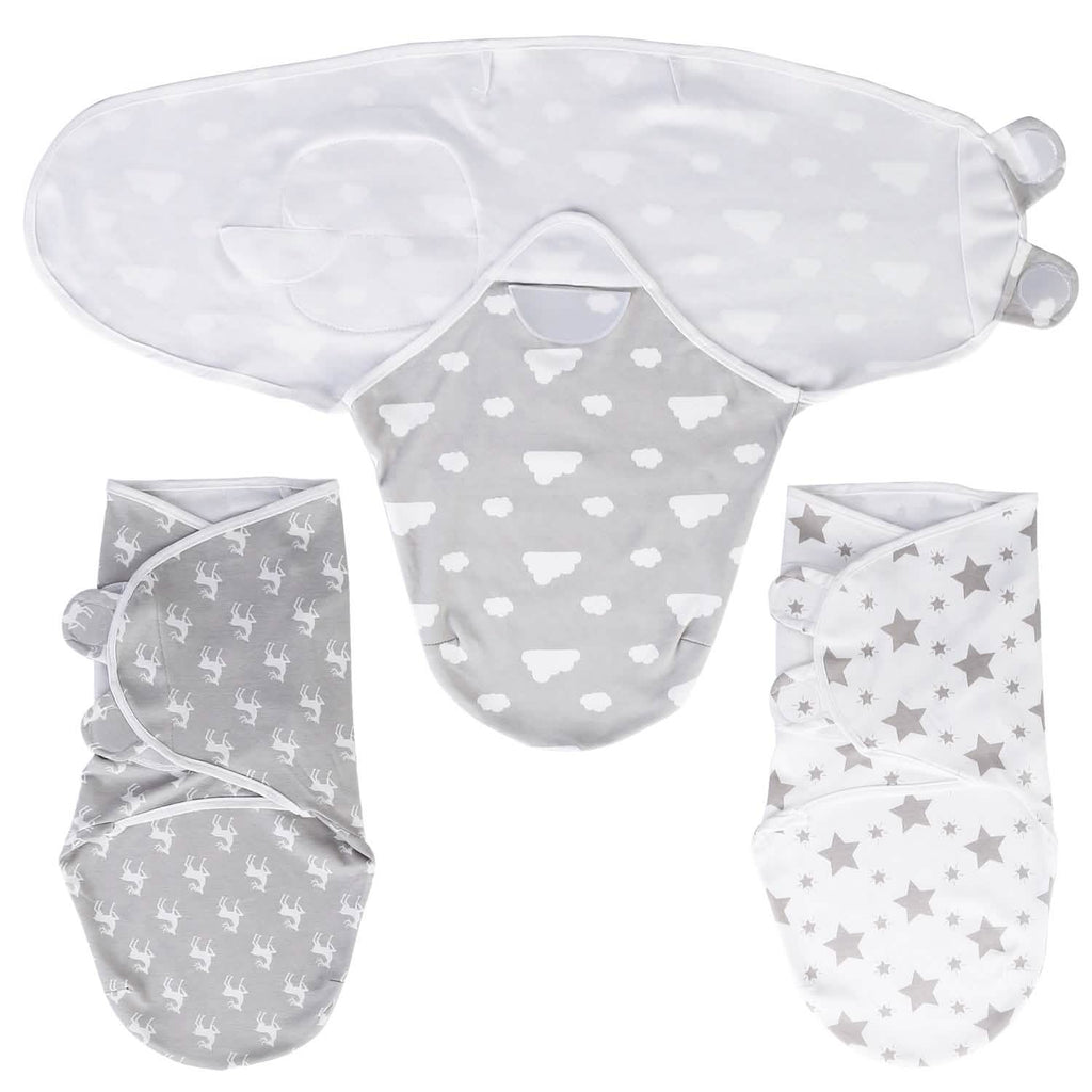 3-Pack: Baby New Born Swaddle Wrap