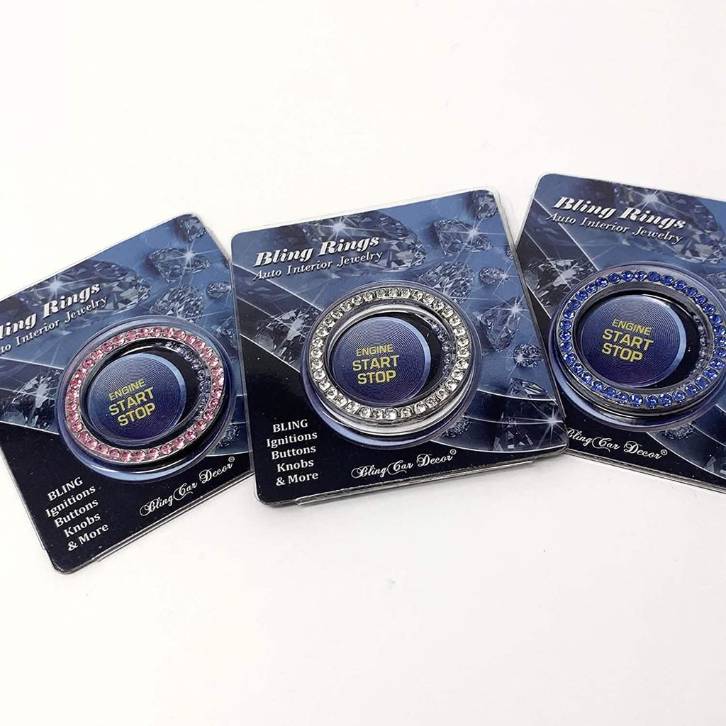 3-Pack: Bling Car Rhinestone Sticker