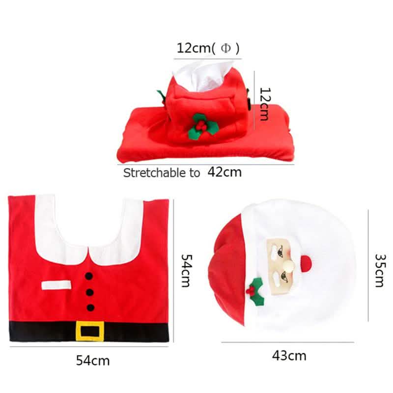 3-Pack: Christmas Fancy Christmas Home Bathroom Decor Set