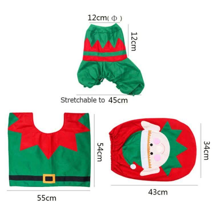 3-Pack: Christmas Fancy Christmas Home Bathroom Decor Set
