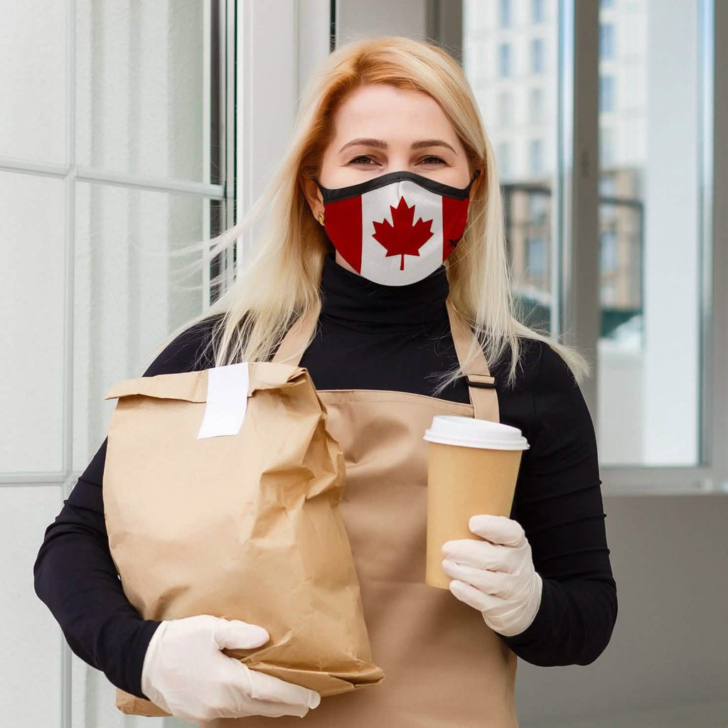 3-Pack: Double Layer Washable and Reusable Flag Masks With Adjustable Loop