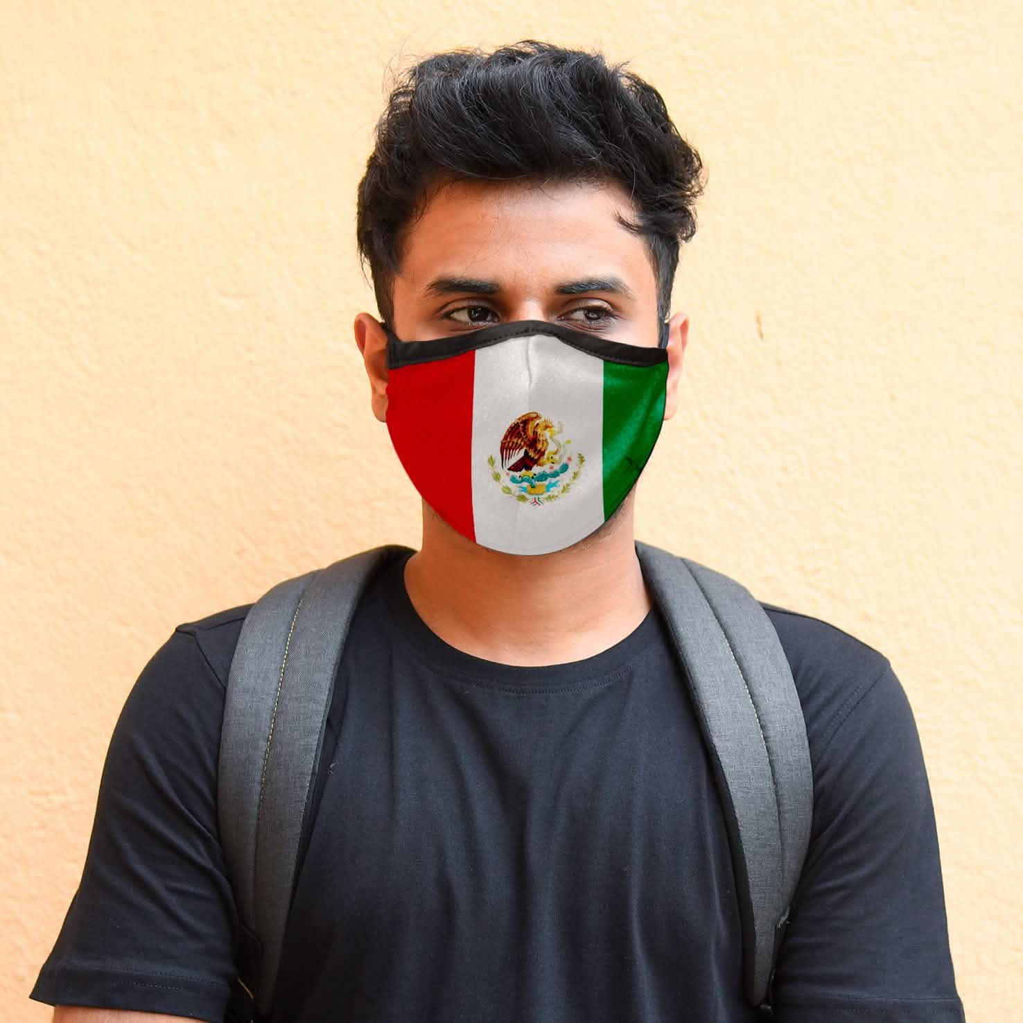 3-Pack: Double Layer Washable and Reusable Flag Masks With Adjustable Loop