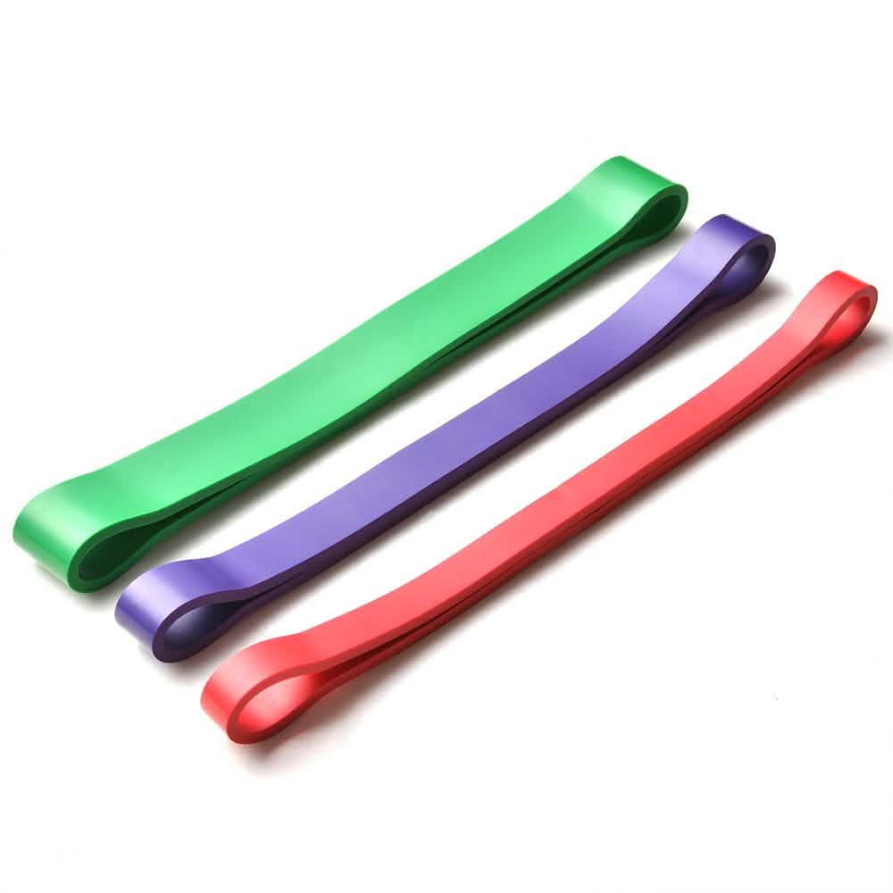 3-Pack: Exercise Resistance Loop Bands Training Belt Stretch Therapy Running Pilates