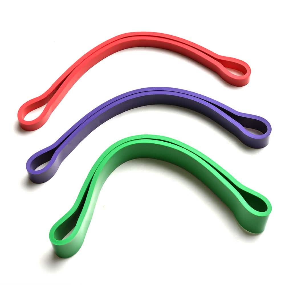 3-Pack: Exercise Resistance Loop Bands Training Belt Stretch Therapy Running Pilates