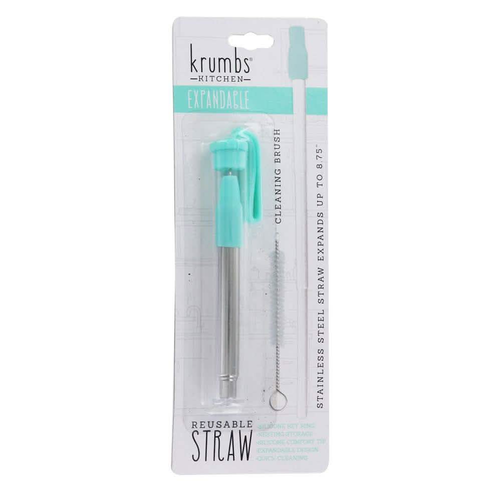 3-Pack: Expandable Steel Straw