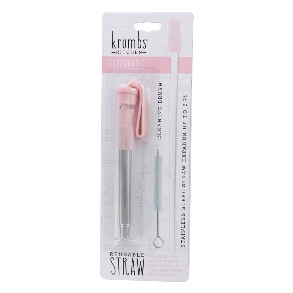 3-Pack: Expandable Steel Straw