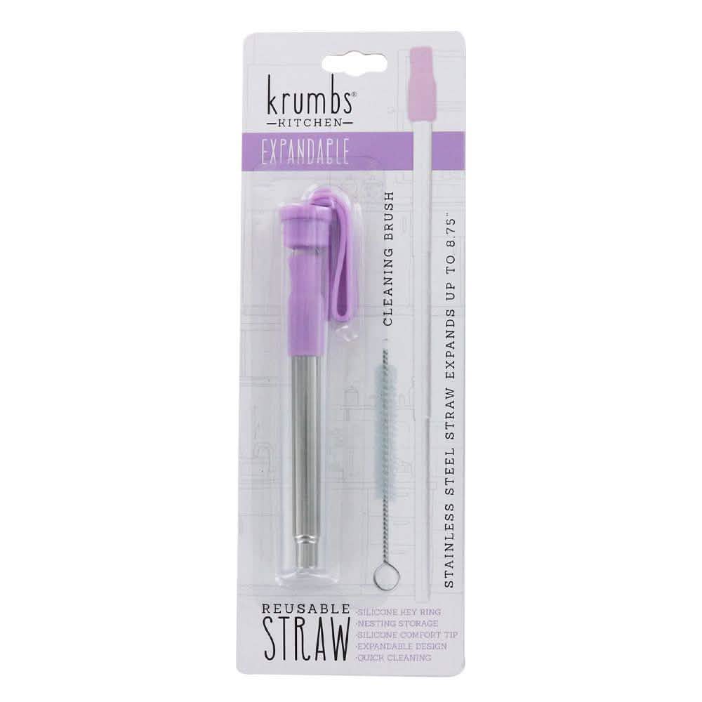 3-Pack: Expandable Steel Straw