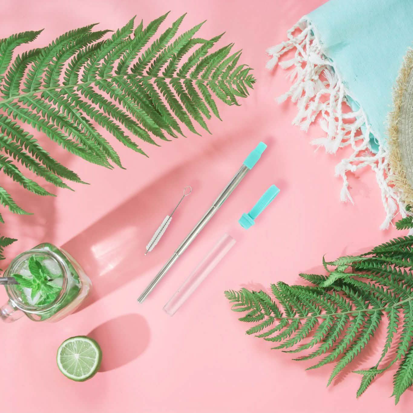 3-Pack: Expandable Steel Straw