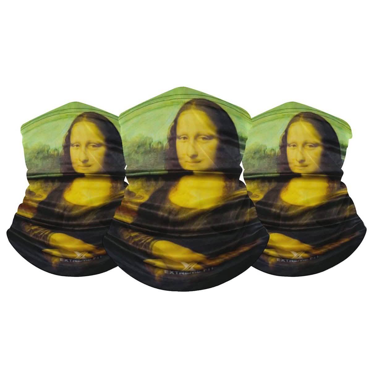 3-Pack: Famous Painting Neck Gaiter Bandana Multifunctional Scarves