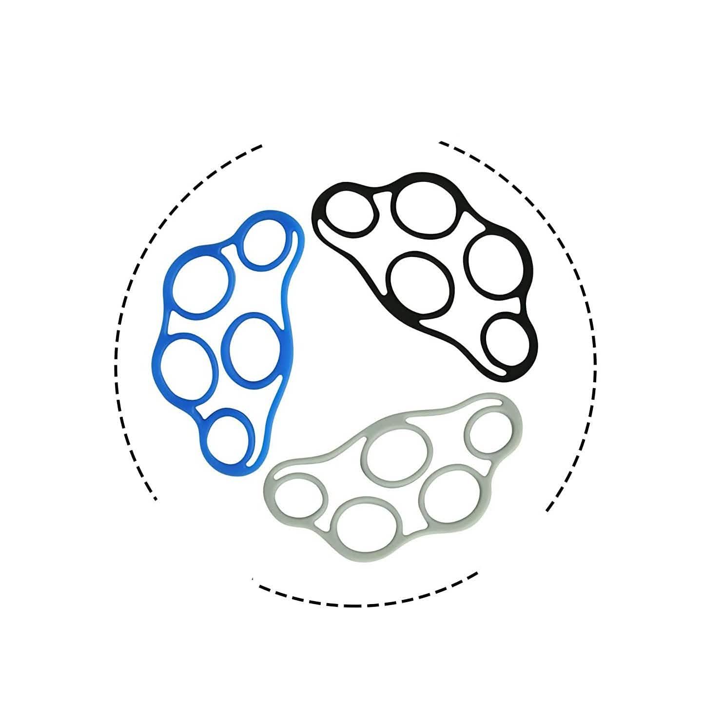 3-Pack: Finger Stretcher and Strengthener Resistance Bands