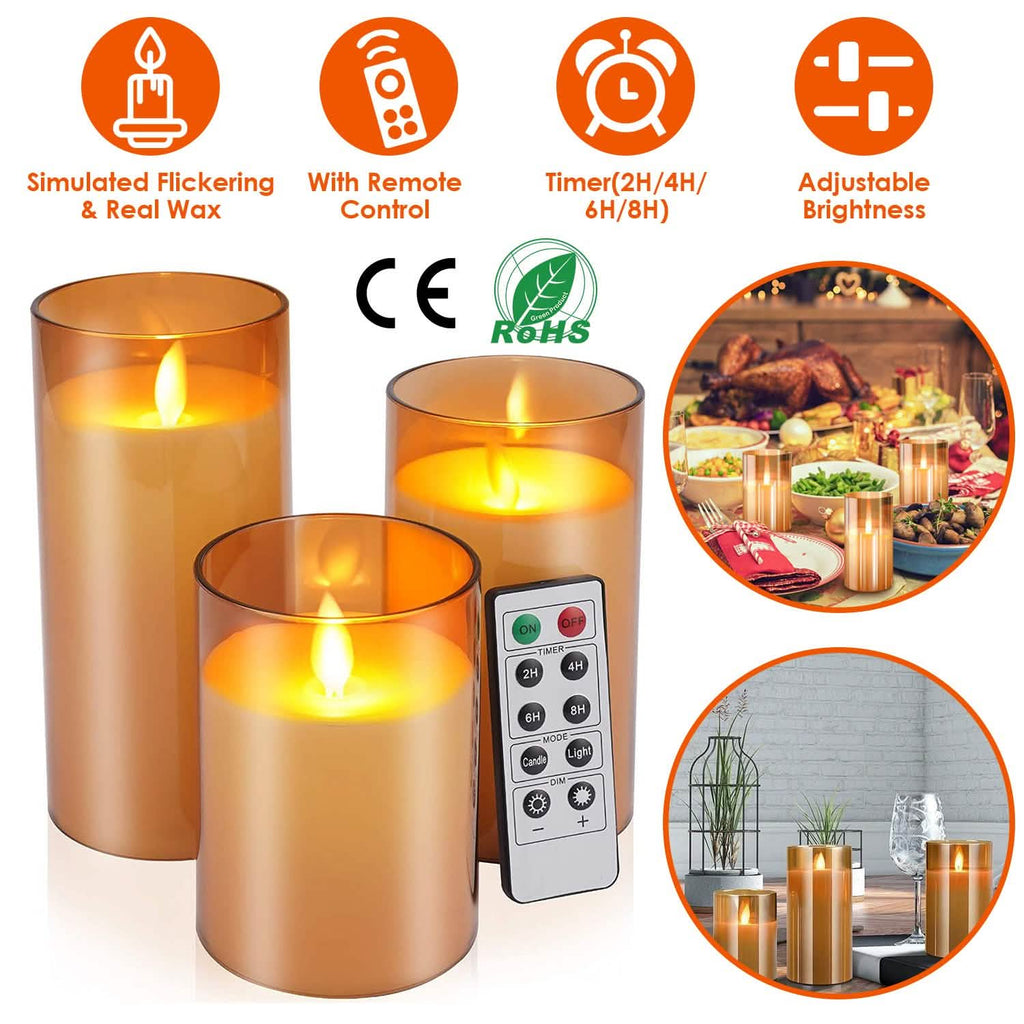 3-Pack: Flameless Battery Operated Candles