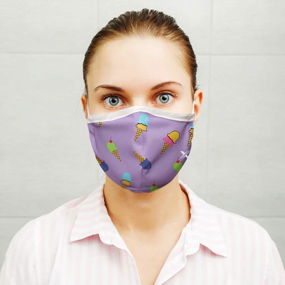 3-Pack: Fun and Expressive Double Layer Reusable Face Mask with Adjustable Loop
