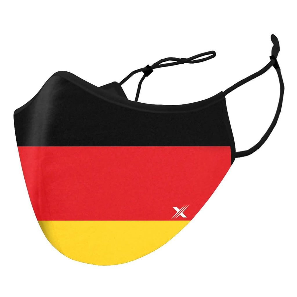 3-Pack: Germany Flag Double Layered Reusable Mask With Adjustable Loops