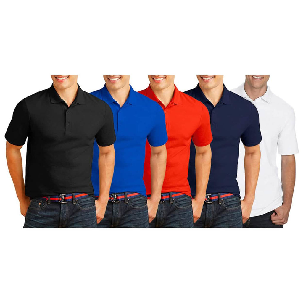 3-Pack: Gildan Men's Premium Cotton Polos