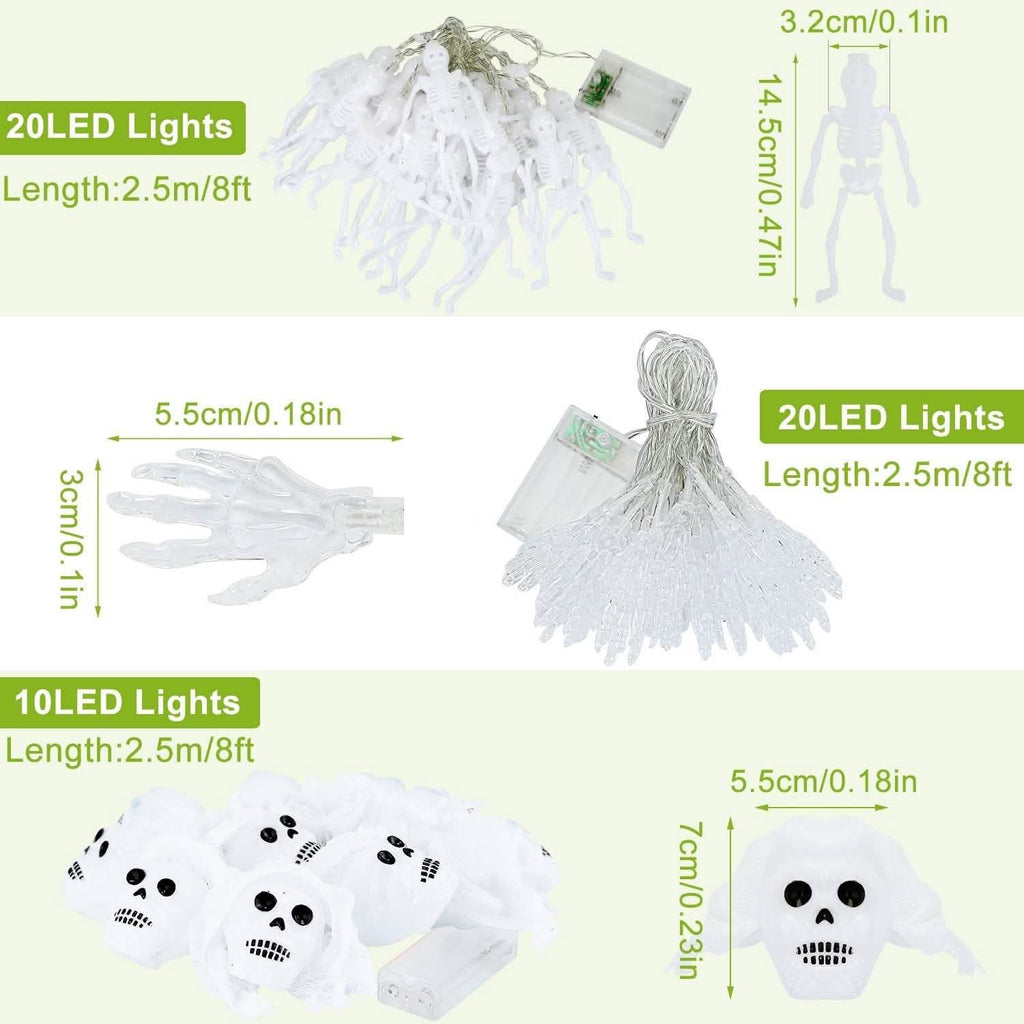 3-Pack: Halloween String Light Decorations