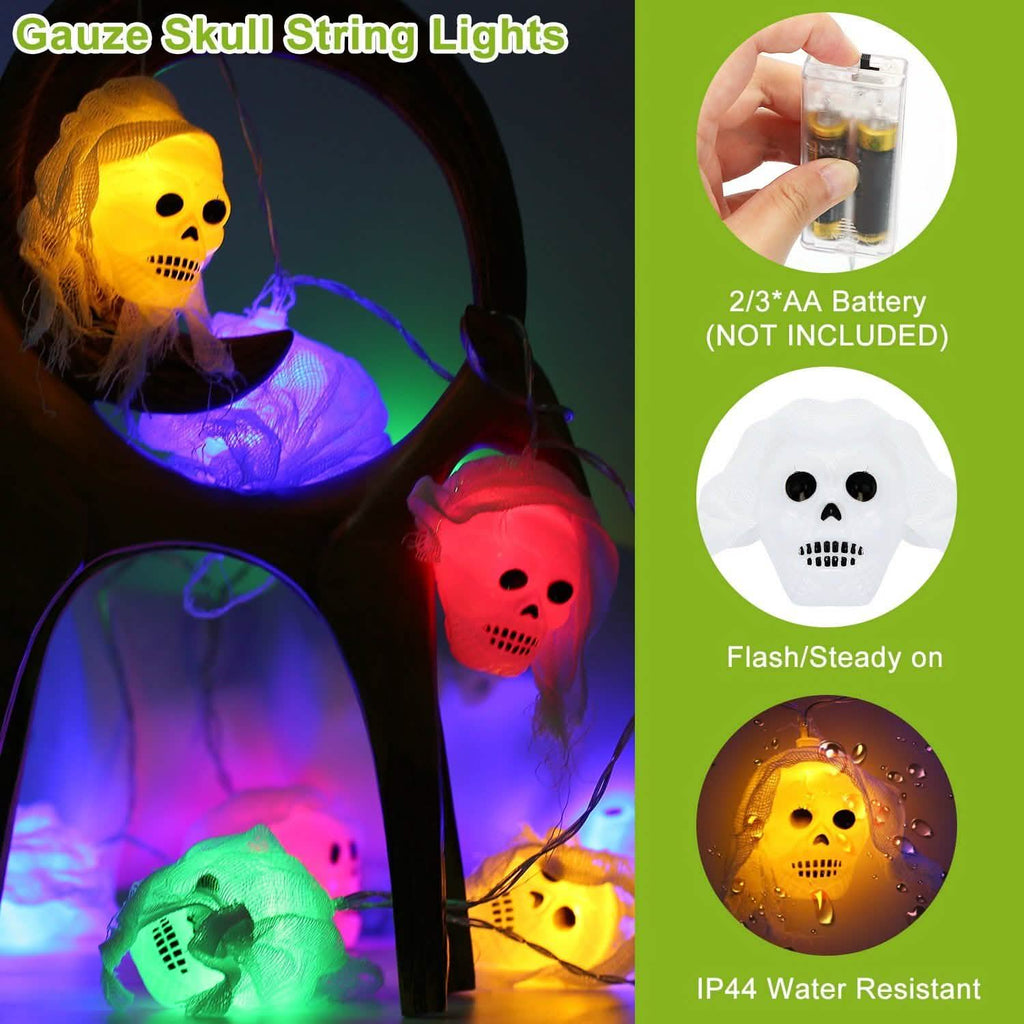3-Pack: Halloween String Light Decorations