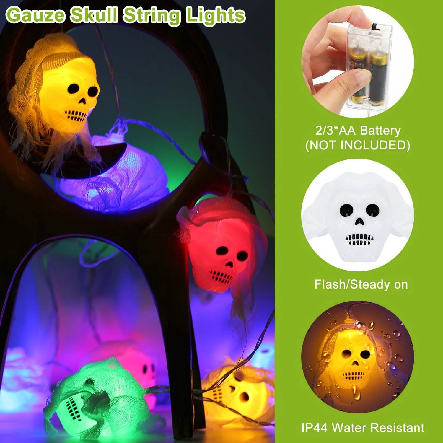 3-Pack: Halloween String Light Decorations