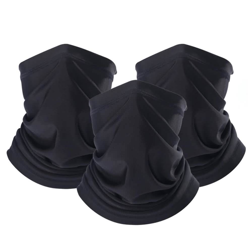 3-Pack: Headband, Bandanas, Scarf, Neck Warmer, Head Wrap, Multi Functional Gaiter