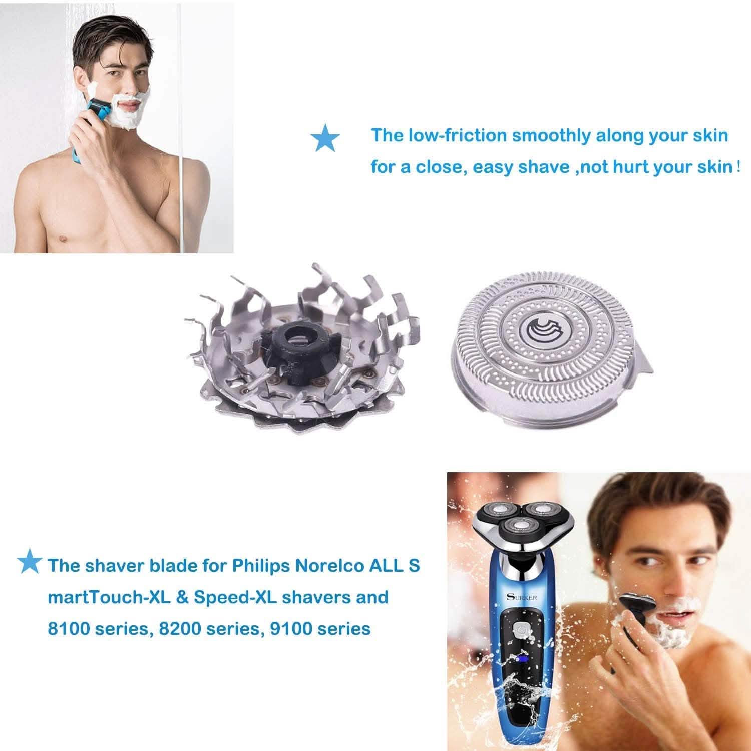 3-Pack: HQ9 Shaver Heads Blades Cutter Replacement for Philips Norelco Speed