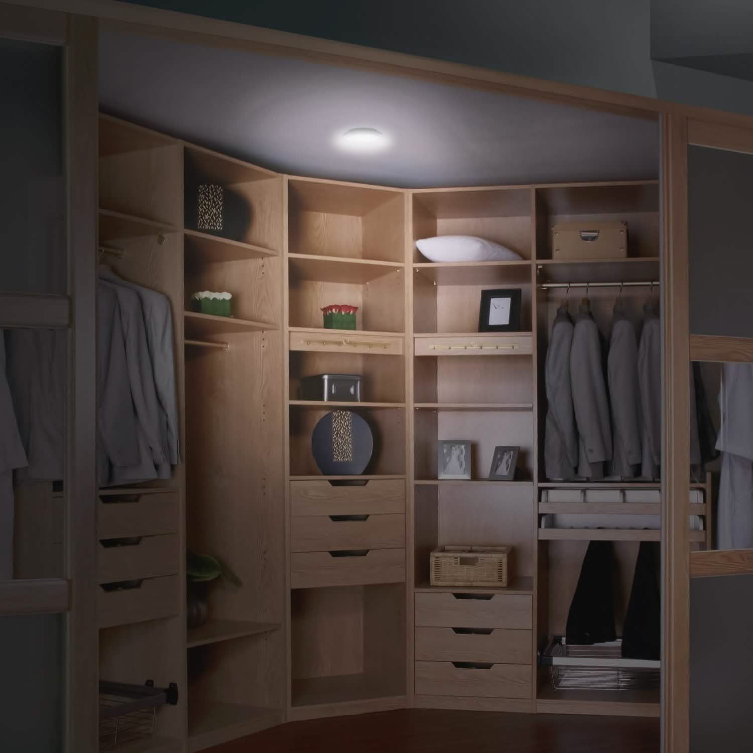 3-Pack: LED Wireless Puck Closet Lights