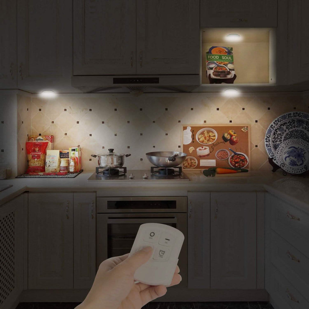 3-Pack: LED Wireless Puck Closet Lights