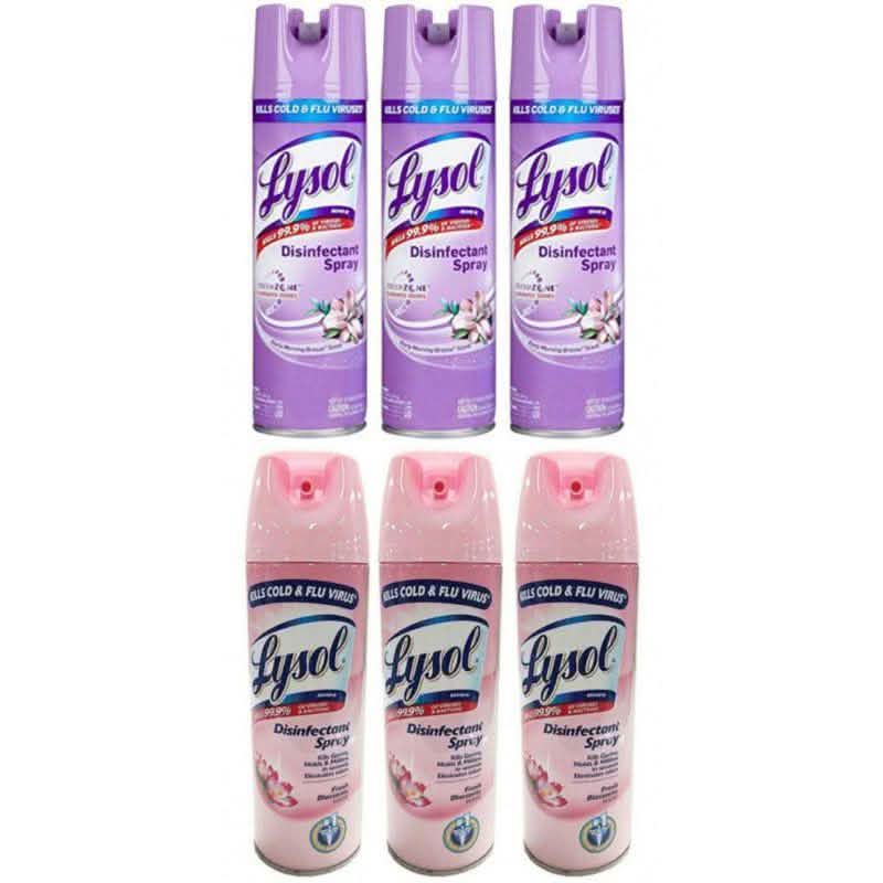 3-Pack: Lysol Disinfectant Spray 12oz