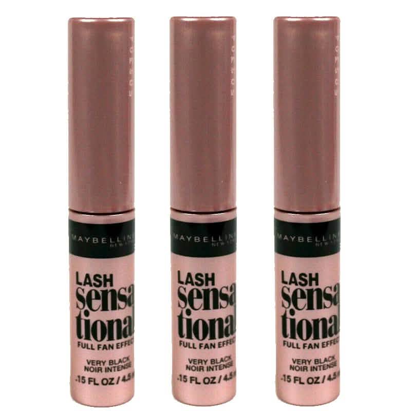3-Pack: Maybelline Lash Sensational Intense Mini Mascara