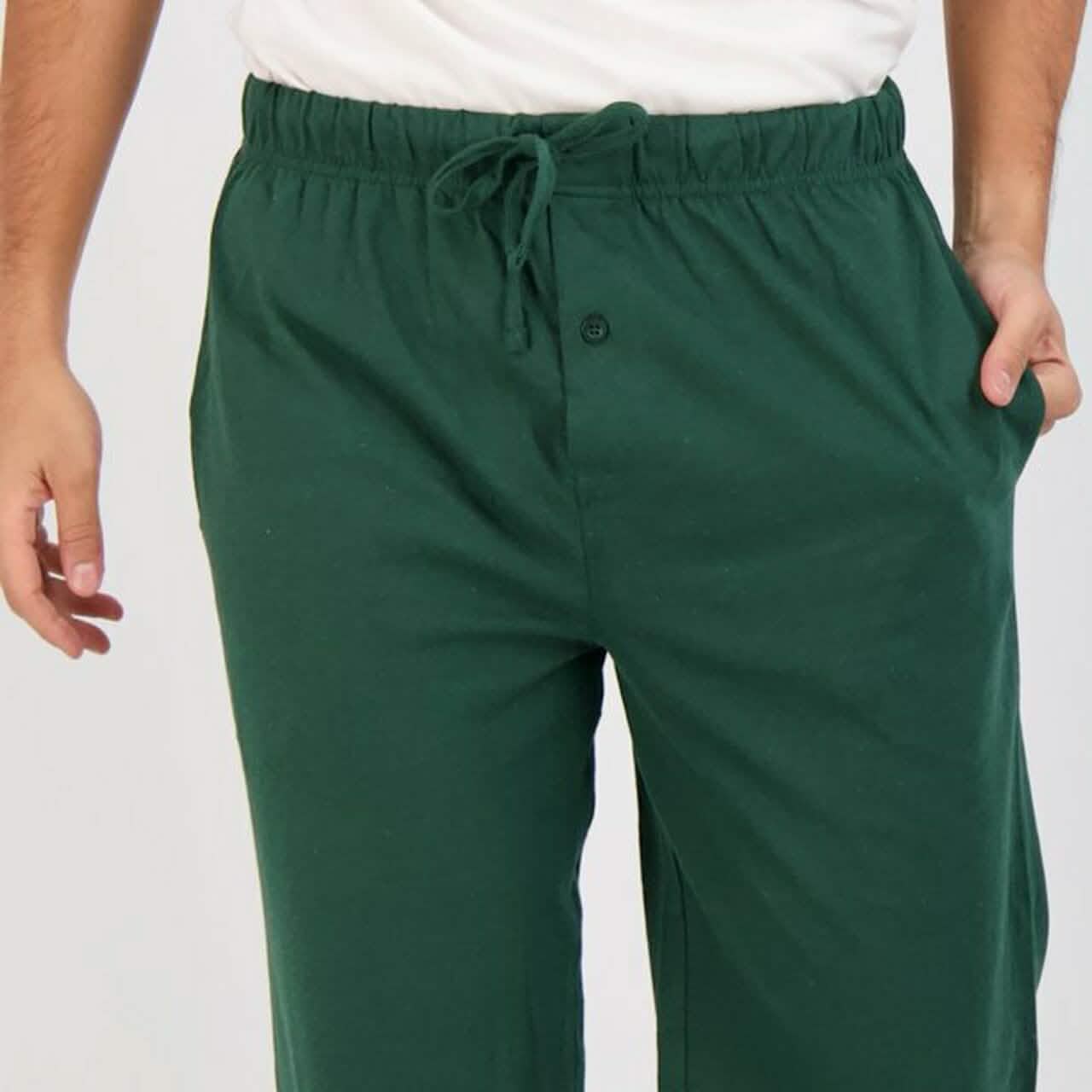 3-Pack: Men's Cotton Lounge Pajama Pants with Pockets